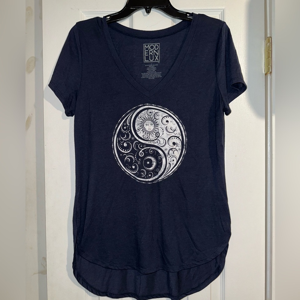 Sun and Moon Ying Yang Tshirt